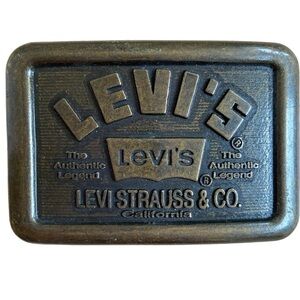 Levis Strauss belt buckle rectangle Century Canada Authentic Legend Levi Strauss